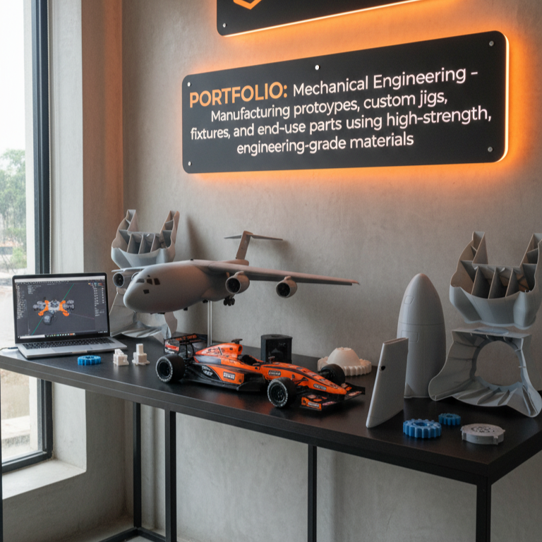 3D Printed Chassis, Propellers, and Wing Mounts for RC vehicles